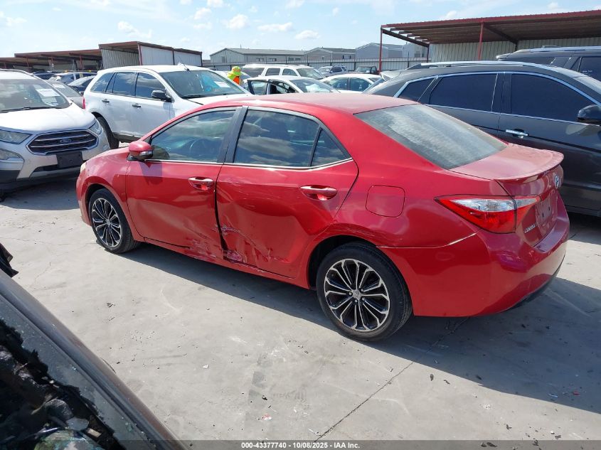 2015 Toyota Corolla S Plus VIN: 5YFBURHE0FP309936 Lot: 43377740