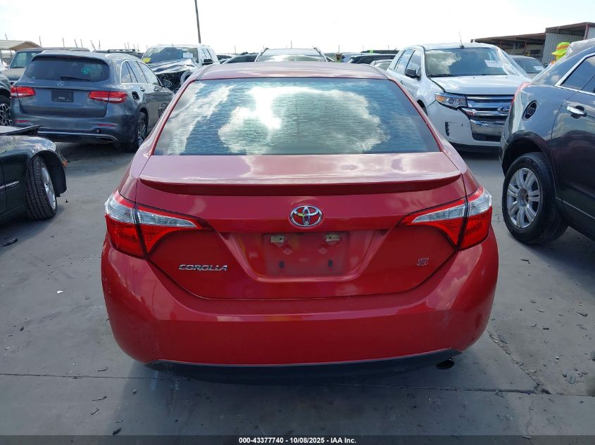 2015 Toyota Corolla S Plus VIN: 5YFBURHE0FP309936 Lot: 43377740