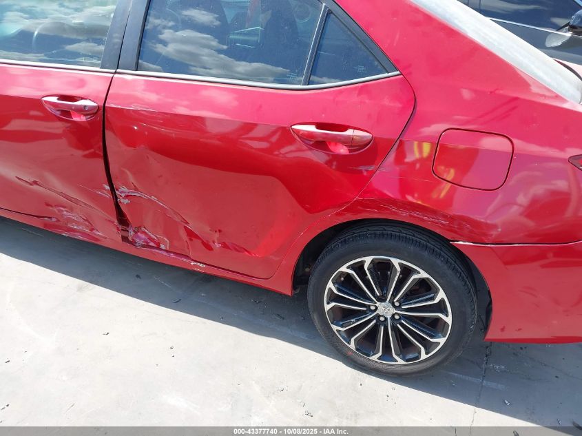 2015 Toyota Corolla S Plus VIN: 5YFBURHE0FP309936 Lot: 43377740