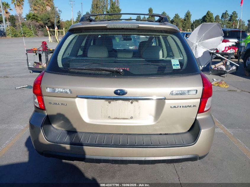 2009 Subaru Outback 2.5I VIN: 4S4BP61C397347967 Lot: 43377790