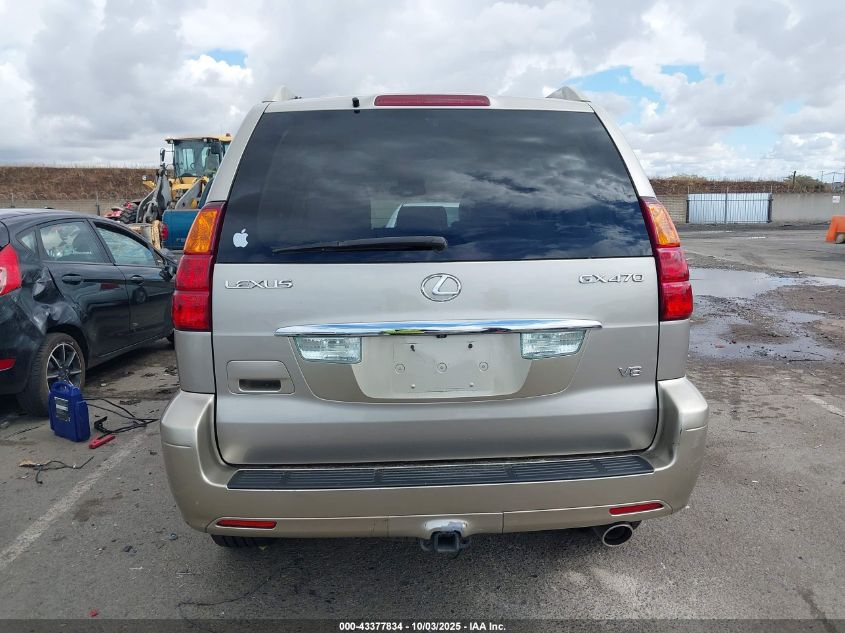 2004 Lexus Gx 470 VIN: JTJBT20X840047045 Lot: 43377834