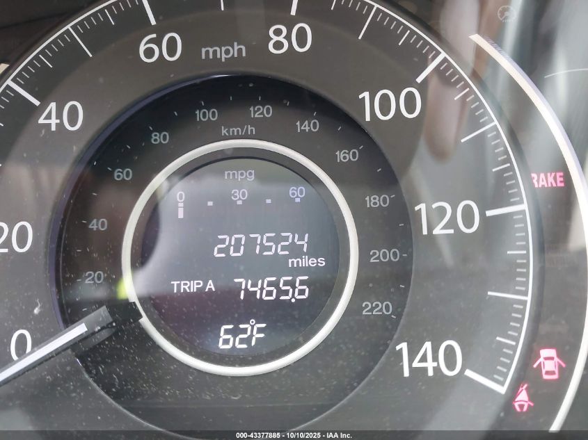 2012 Honda Cr-V Ex-L VIN: 5J6RM3H71CL029535 Lot: 43377885