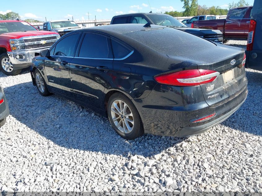 2019 Ford Fusion Se VIN: 3FA6P0LU7KR25659 Lot: 43377887
