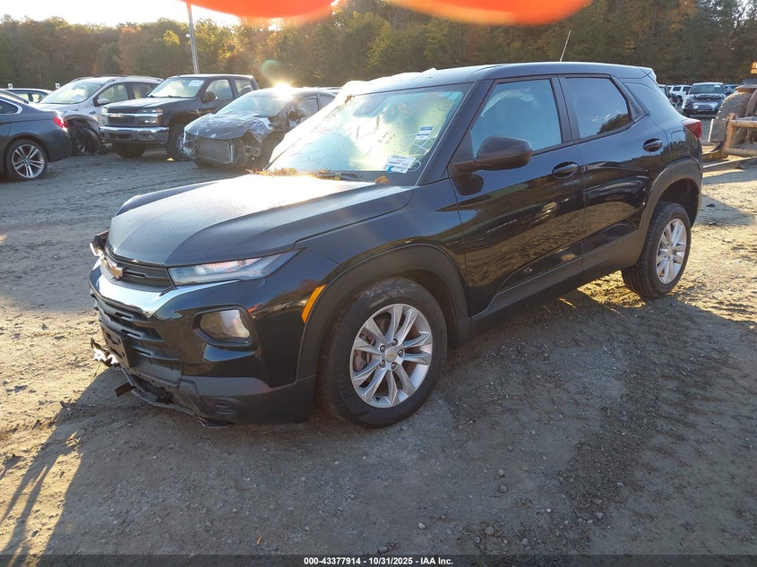 Vin: kl79mms20mb026011, lot: 43872657, chevrolet trailblazer fwd ls 20212
