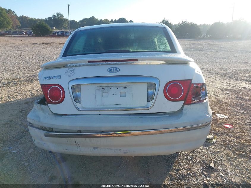 2006 Kia Amanti VIN: KNALD124565102040 Lot: 43377925