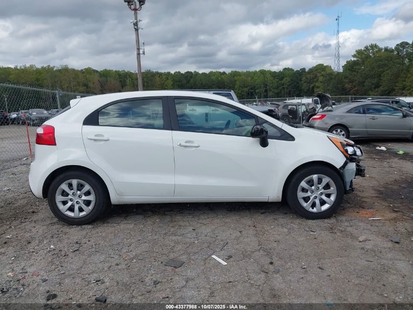 2012 Kia Rio5 Lx VIN: KNADM5A33C6092652 Lot: 43377988