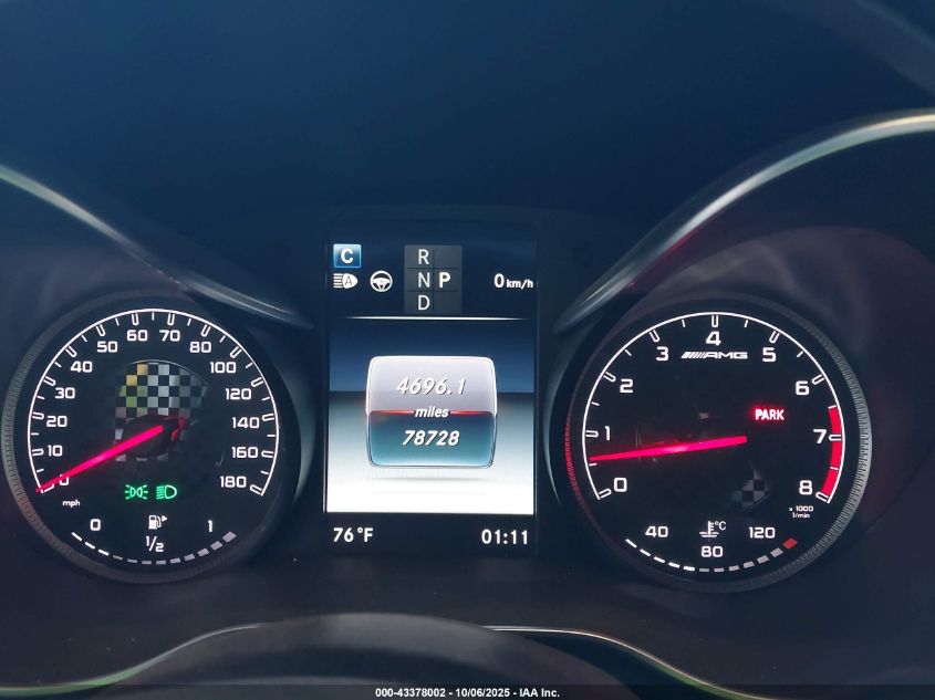 2017 Mercedes-Benz Amg C 43 4Matic VIN: WDDWK6EB9HF590165 Lot: 43378002