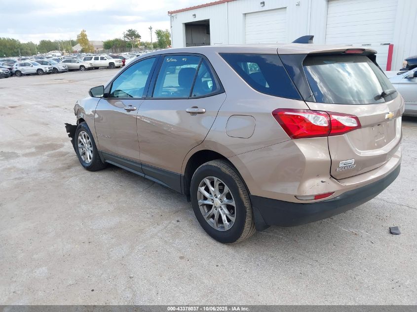 2019 Chevrolet Equinox Ls VIN: 2GNAXSEV0K6175740 Lot: 43378037