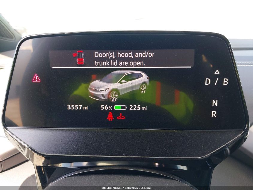 2025 Volkswagen Id.4 Pro S VIN: 1V2VRPE84SC003129 Lot: 43378058