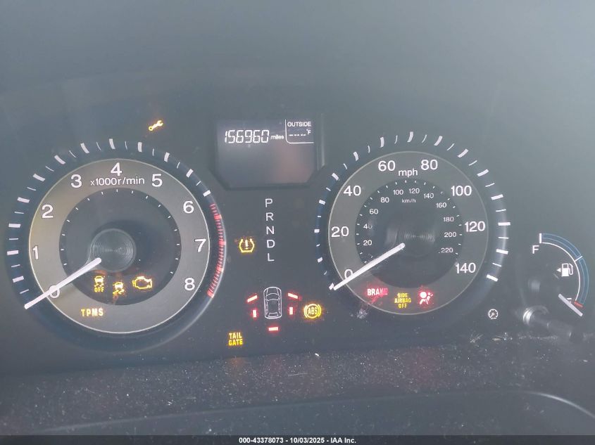 2011 Honda Odyssey Ex-L VIN: 5FNRL5H61BB040337 Lot: 43378073