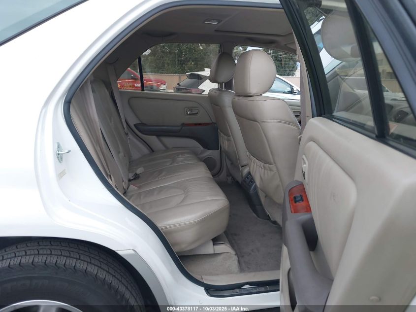 2001 Lexus Rx 300 VIN: JTJHF10U710198407 Lot: 43378117