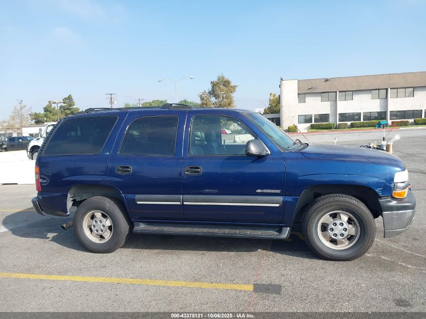 2002 Chevrolet Tahoe Ls VIN: 1GNEC13V52R279798 Lot: 43378131