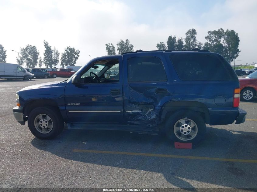 2002 Chevrolet Tahoe Ls VIN: 1GNEC13V52R279798 Lot: 43378131