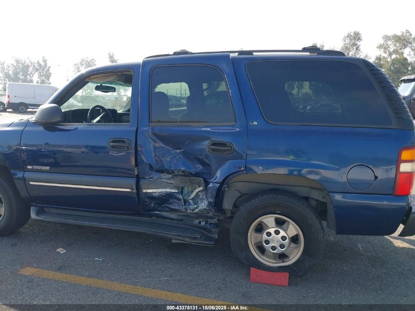 2002 Chevrolet Tahoe Ls VIN: 1GNEC13V52R279798 Lot: 43378131
