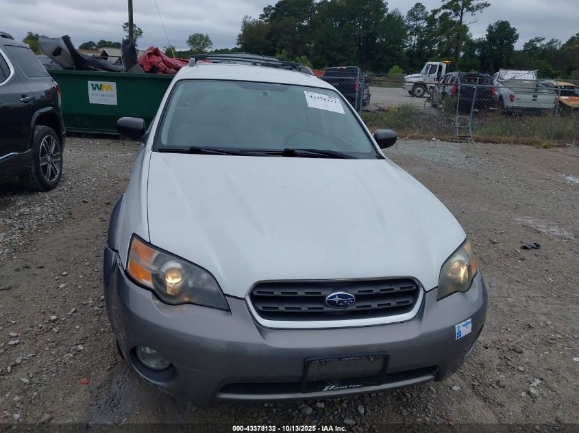 2005 Subaru Outback 2.5I VIN: 4S4BP61C957309556 Lot: 43378132