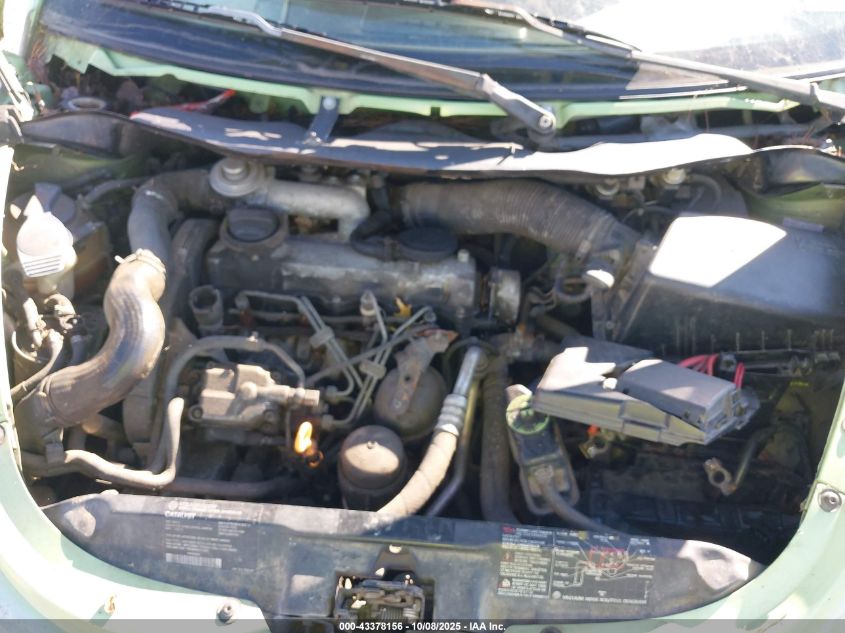 2002 Volkswagen New Beetle Gls Tdi VIN: 3VWCP21C22M403259 Lot: 43378156