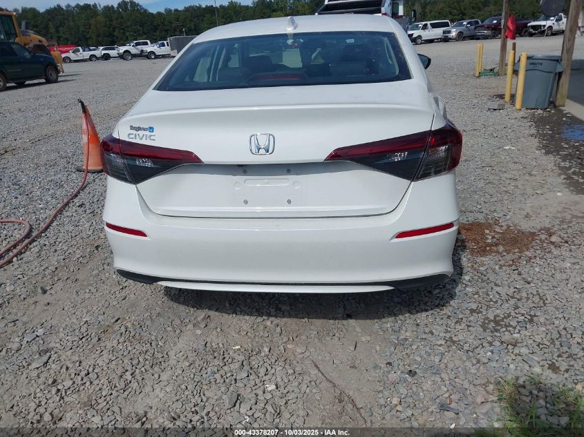 2025 Honda Civic Lx VIN: 2HGFE2F2XSH586089 Lot: 43378207