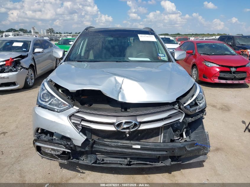 2017 Hyundai Santa Fe Sport 2.4L VIN: 5XYZU3LB5HG482531 Lot: 43378231