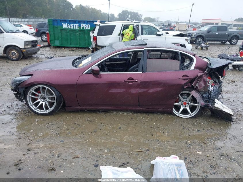 2010 Infiniti G37X VIN: JN1CV6AR5AM458189 Lot: 43378245