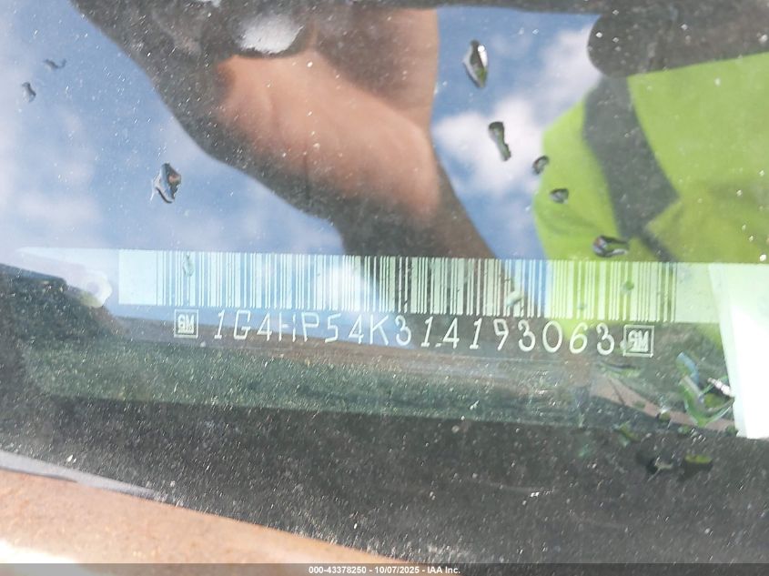 2001 Buick Lesabre Custom VIN: 1G4HP54K314193063 Lot: 43378250