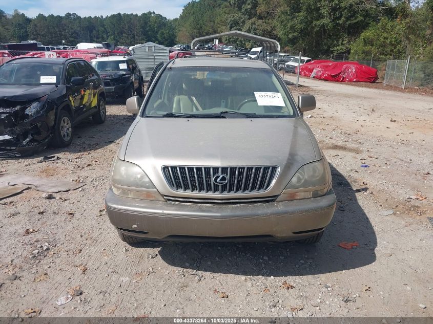 1999 Lexus Rx 300 VIN: JT6HF10U5X0075644 Lot: 43378264