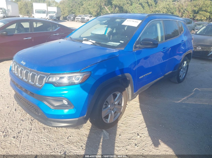 VIN 3C4NJCBB6NT202368 2022 JEEP COMPASS LATITUDE FWD