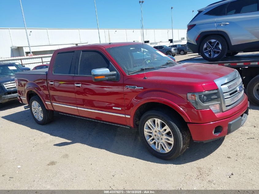2013 Ford F-150 Platinum VIN: 1FTFW1CT7DFC41738 Lot: 43378273