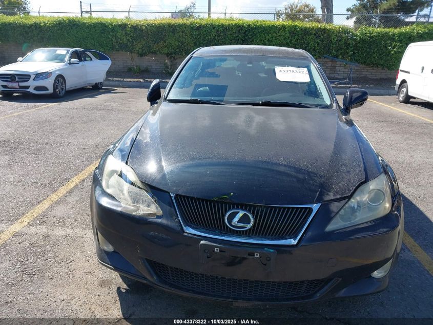 2007 Lexus Is 250 VIN: JTHBK262472027366 Lot: 43378322