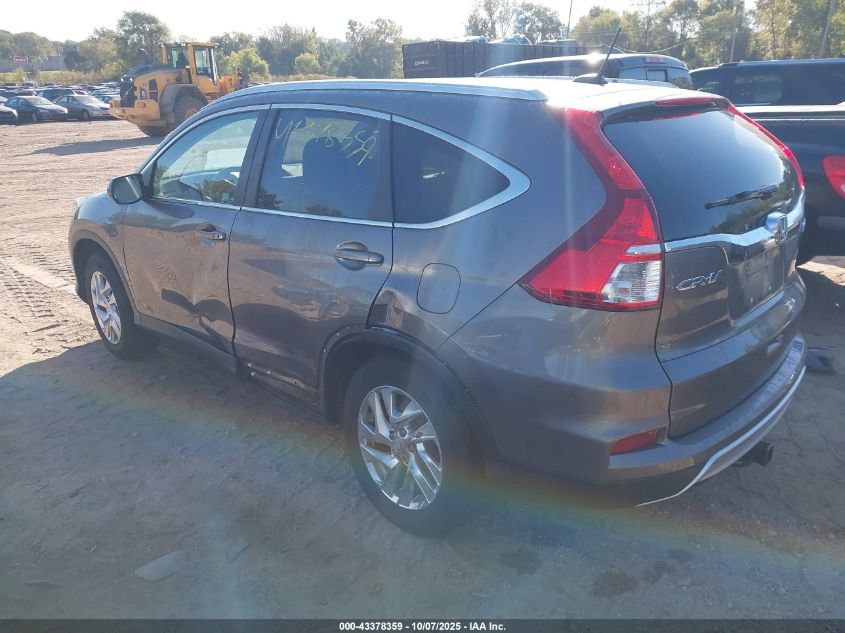 2015 Honda Cr-V Ex-L VIN: 5J6RM4H72FL002774 Lot: 43378359