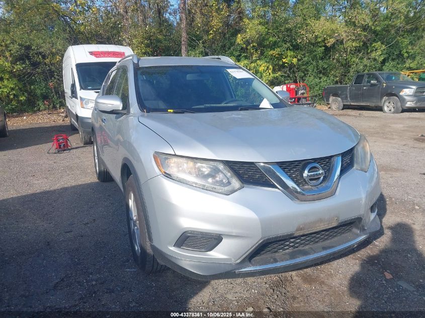 2015 Nissan Rogue Sv VIN: KNMAT2MV3FP543694 Lot: 43378361