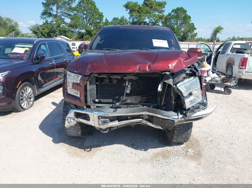 2017 Ford F-150 Lariat VIN: 1FTEW1EF6HFB12740 Lot: 43378376