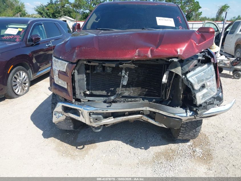 2017 Ford F-150 Lariat VIN: 1FTEW1EF6HFB12740 Lot: 43378376