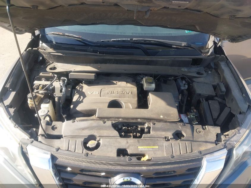 2017 Nissan Pathfinder Sl VIN: 5N1DR2MM9HC687646 Lot: 43378394