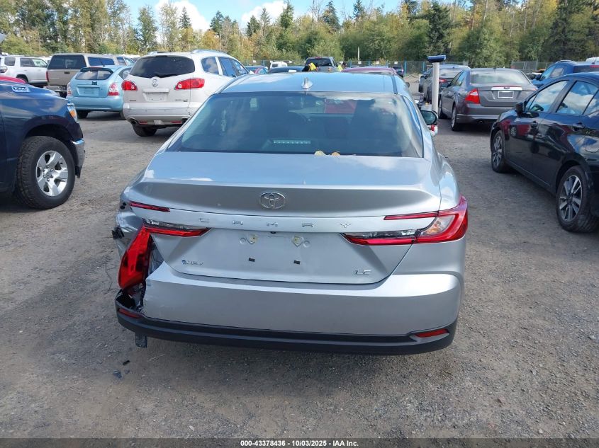 2025 Toyota Camry Le VIN: 4T1DAACK0SU131275 Lot: 43378436