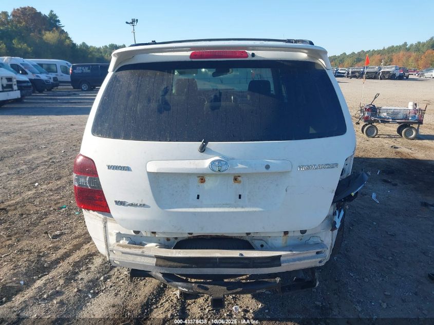 2007 Toyota Highlander V6 VIN: JTEHP21A170194495 Lot: 43378438