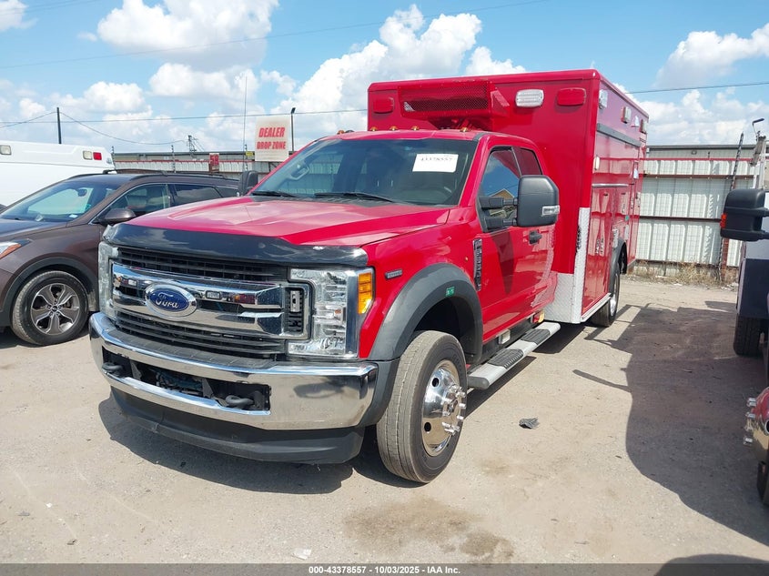 2017 Ford F-550 Chassis Xlt red truck diesel 1FD0X5HT3HED73065 photo #3