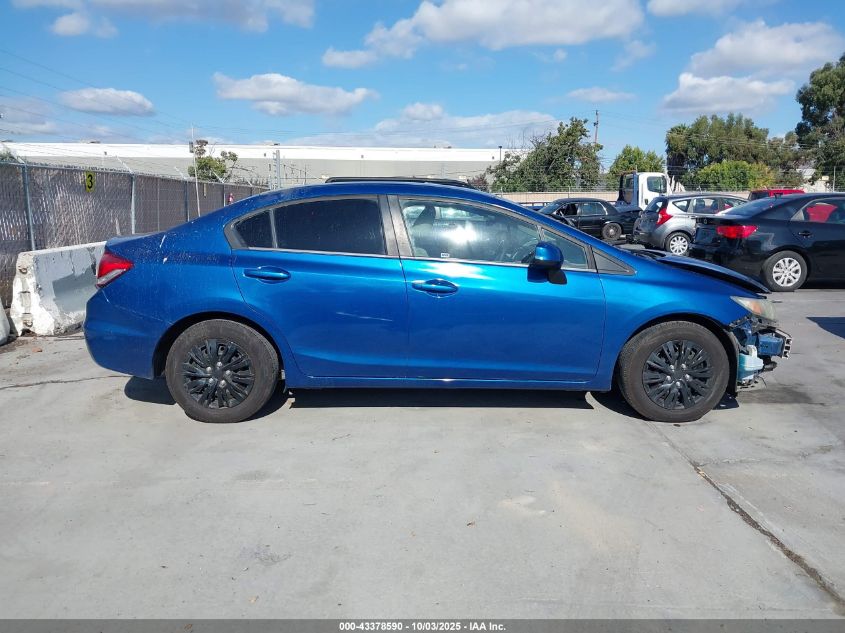 2013 Honda Civic Lx VIN: 19XFB2F57DE206951 Lot: 43378590