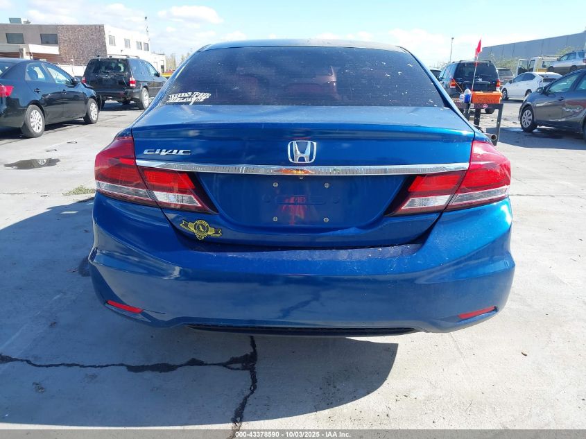 2013 Honda Civic Lx VIN: 19XFB2F57DE206951 Lot: 43378590