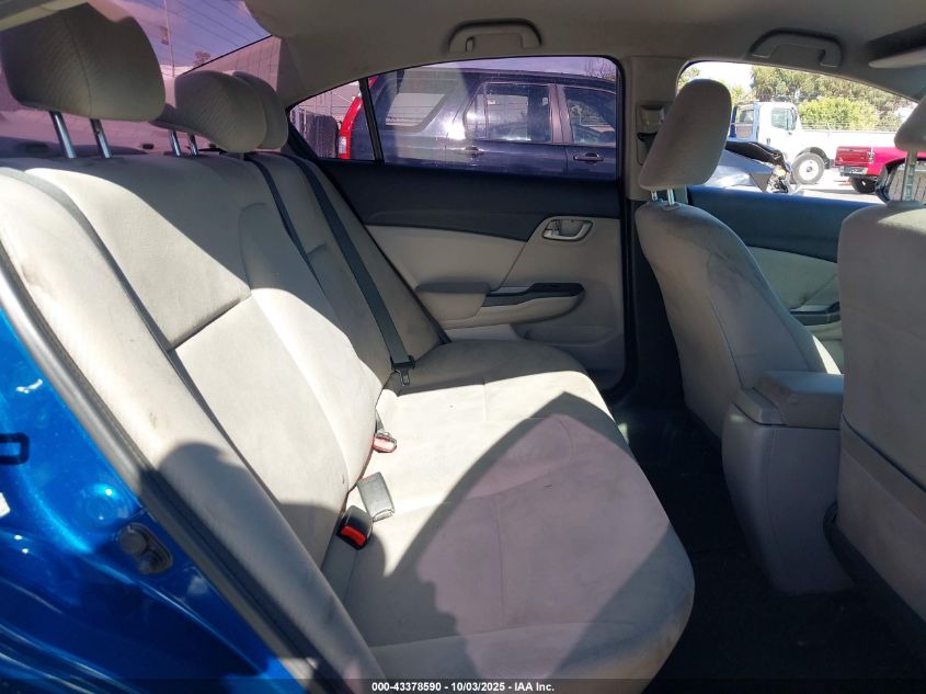 2013 Honda Civic Lx VIN: 19XFB2F57DE206951 Lot: 43378590