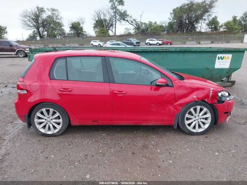 2013 Volkswagen Golf 2.0L Tdi 4-Door VIN: WVWDM7AJ6DW134956 Lot: 43378635