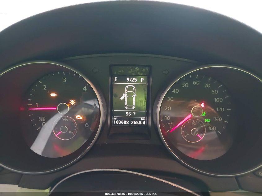 2013 Volkswagen Golf 2.0L Tdi 4-Door VIN: WVWDM7AJ6DW134956 Lot: 43378635