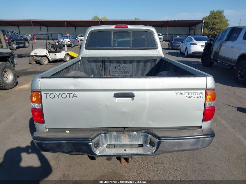 2002 Toyota Tacoma Base V6 VIN: 5TEWN72N92Z032820 Lot: 43378730