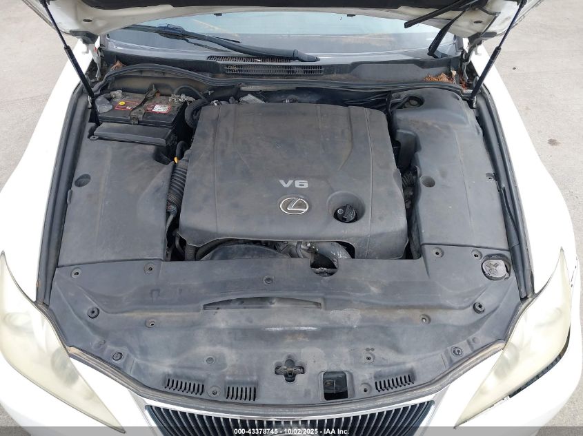 2008 Lexus Is 250 VIN: JTHBK262982069565 Lot: 43378745