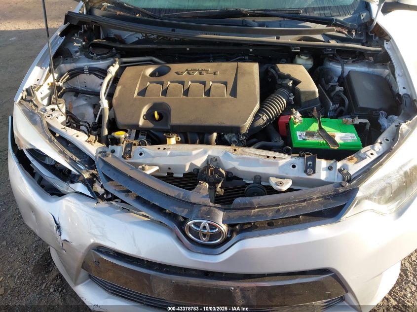 2016 Toyota Corolla Le VIN: 2T1BURHE3GC522512 Lot: 43378783