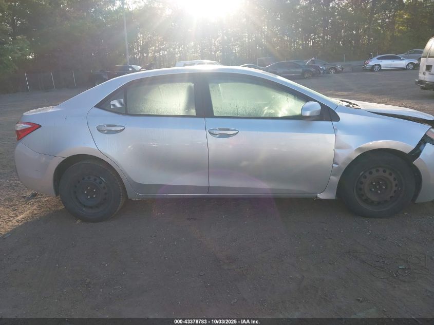 2016 Toyota Corolla Le VIN: 2T1BURHE3GC522512 Lot: 43378783