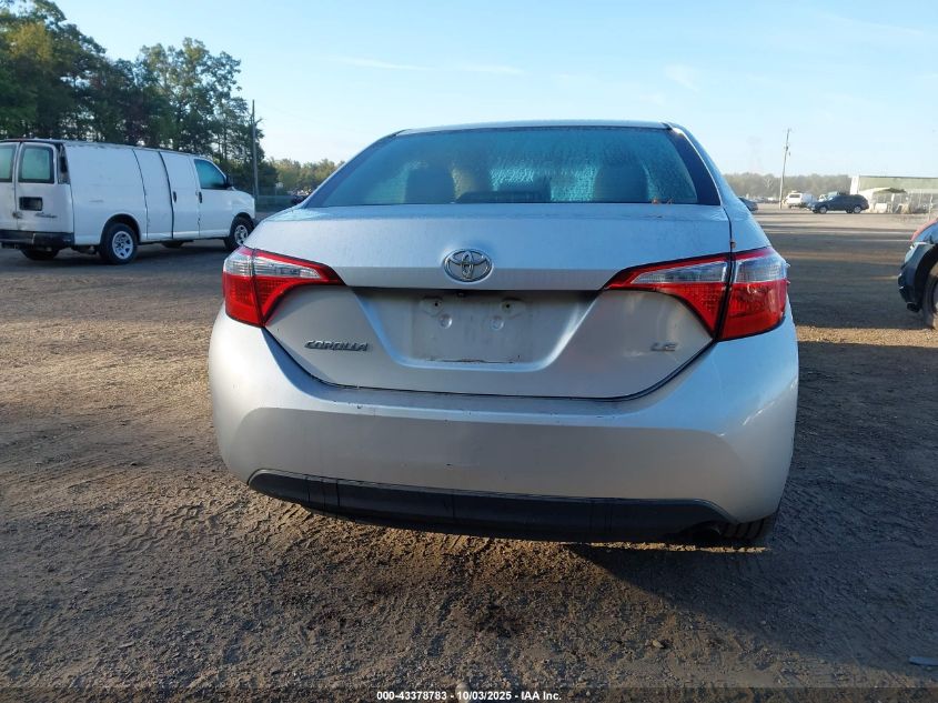 2016 Toyota Corolla Le VIN: 2T1BURHE3GC522512 Lot: 43378783