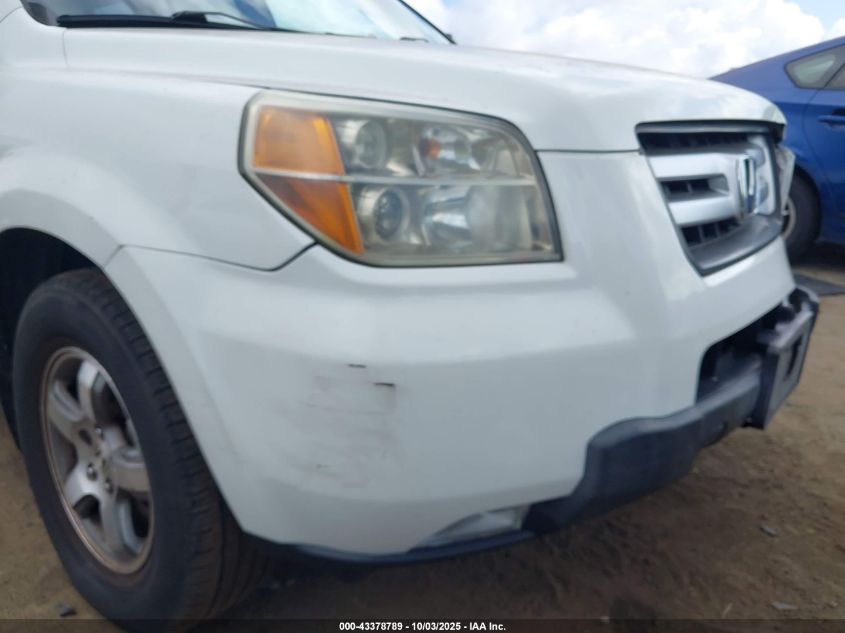 2006 Honda Pilot Ex VIN: 2HKYF18416H532772 Lot: 43378789