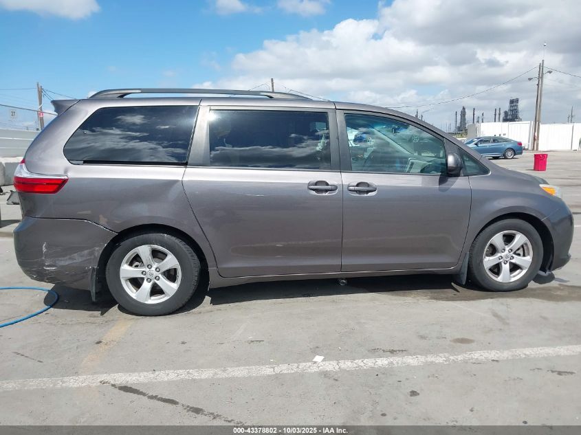 2016 Toyota Sienna Le 8 Passenger VIN: 5TDKK3DC2GS753125 Lot: 43378802