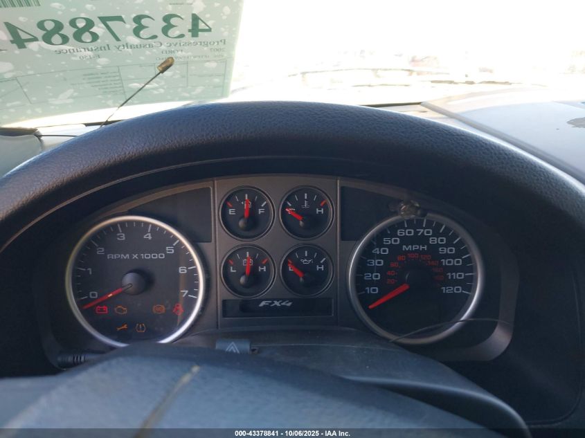 2007 Ford F-150 Fx4/Lariat/Xlt VIN: 1FTPW14V97FB01442 Lot: 43378841