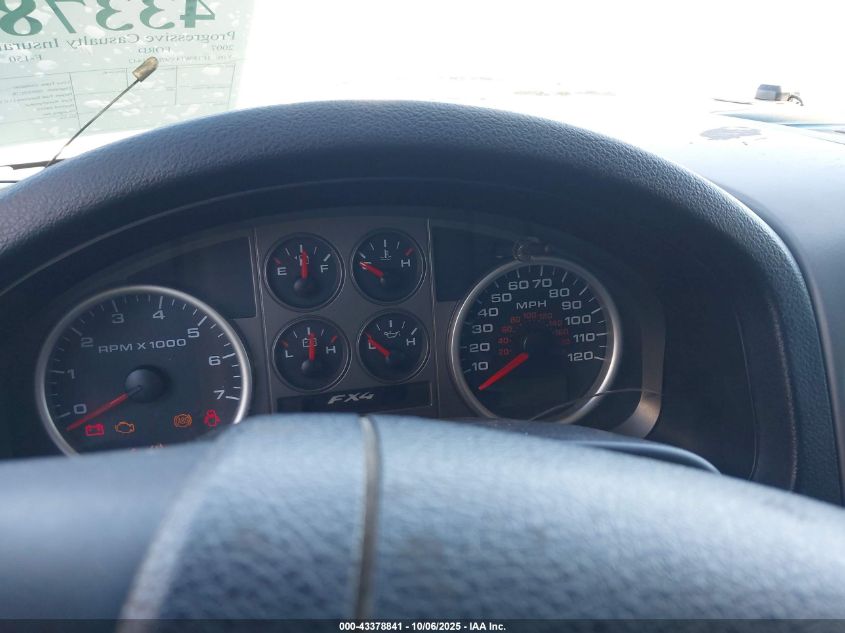 2007 Ford F-150 Fx4/Lariat/Xlt VIN: 1FTPW14V97FB01442 Lot: 43378841